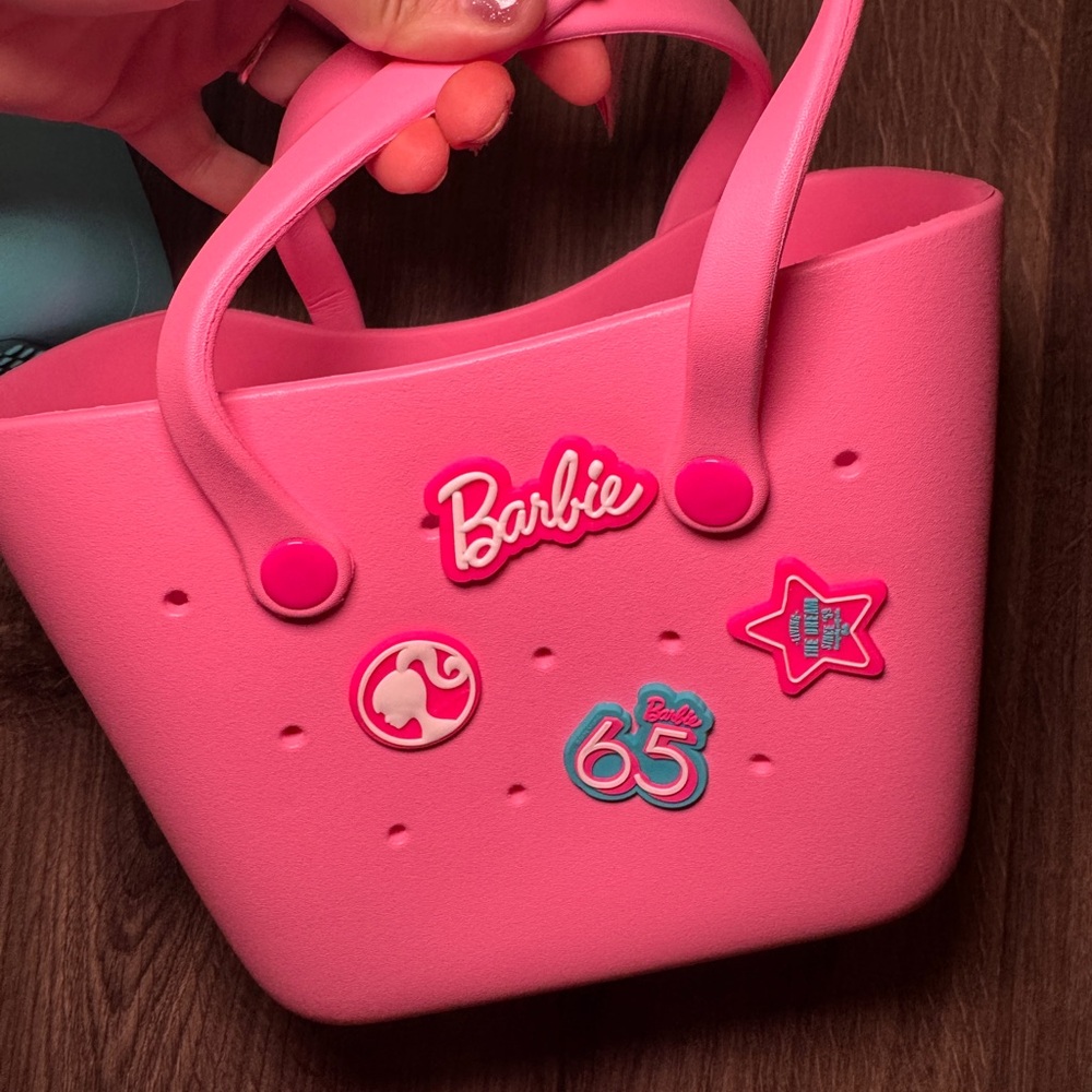 Barbie Bright Pink Charm Tote
